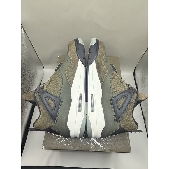 Authentic Nike Air Jordan 4 Retro Olive Canvas Basketball OG Box Men 11 Clean